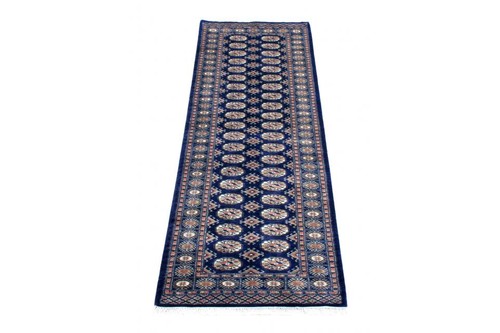 100% Wool Blue Fine Pakistan Bokhara Rug Design Handknotted in Pakistan with a 10mm pile Image 4