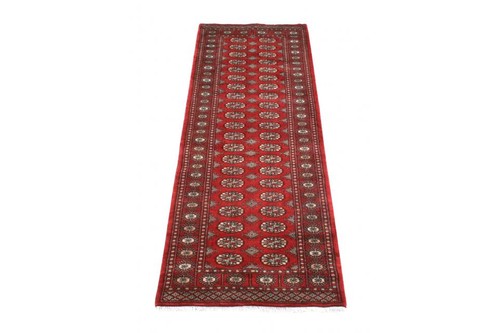 100% Wool Red Fine Pakistan Bokhara Rug Design Handknotted in Pakistan with a 10mm pile Image 4