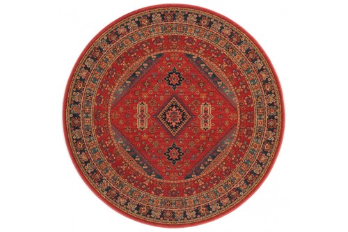 100% Wool Red Mohatta Woven Rug Machine Made in Moldova with a 10mm pile Image 7