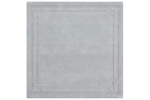 100% Wool Grey HHL012 Lippa Plain Carved Indian Rug Design Handtufted in India with a 13mm pile