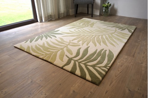 60% Wool / 40% Viscose Multi Ella Claire Indian Rug Design Handmade in India with a 18mm pile
