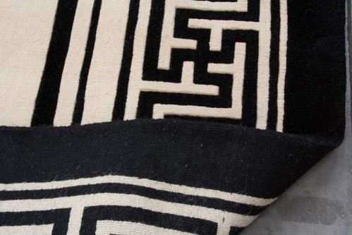 100% Wool Cream Premier Superwashed Chinese Rug PSW035800 Handknotted in China with a 25mm pile Image 4