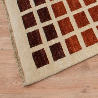 100% Wool Afghan Modern Rug AGM048000 380x77 Handknotted in Afghanistan with a 5mm pile Image 2