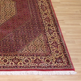100% Wool Red Persian Bidjar Carpet PBD025FIN 3.04 x 2.54 Handknotted in Iran with a 16mm pile Image 2