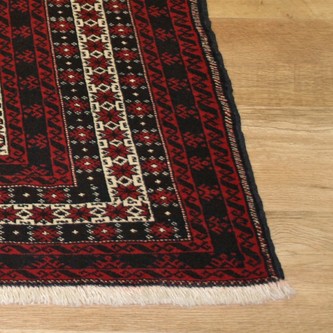 100% Wool Red Persian Belouch Rug PBE014000 146 x 103 Handknotted in Iran with a 18mm pile Image 2