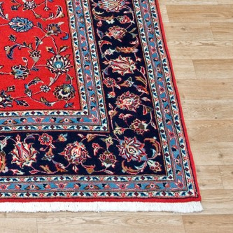 100% Wool Red Persian Keshan Rug PKE021052 2.33 x 1.71 Handknotted in Iran with a 13mm pile Image 2