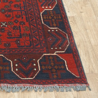Afghan Kundoz Rug AKU014CHE 151x101 handknotted 5mm