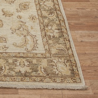 100% Wool Cream Afghan Veg Dye Rug AVE013090 148 x 100 Handknotted in Afghanistan with a 6mm pile Image 2