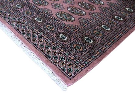 100% Wool Purple Fine Pakistan Bokhara Rug Design Handknotted in Pakistan with a 10mm pile Image 3