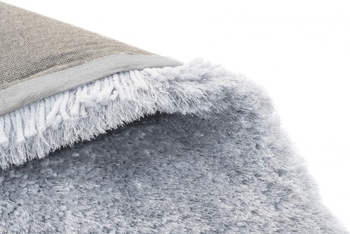 100% Polyester Grey Shaggy Rug Design Handmade in China with a 45mm pile