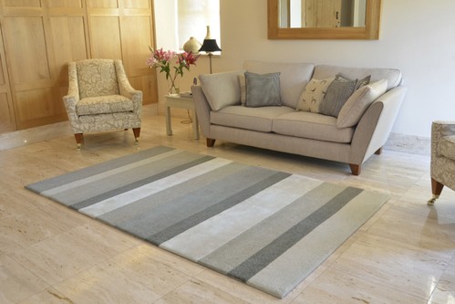 60% Wool / 40% Viscose Multi Ella Claire Indian Rug Design Handmade in India with a 18mm pile