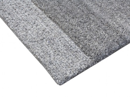 100% Viscose Grey Ella Claire Design Handmade in India with a 18mm pile Image 3