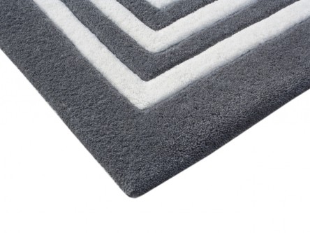 100% Wool Grey Mahal Indian Rug Design Handmade in India with a 18mm pile Image 4