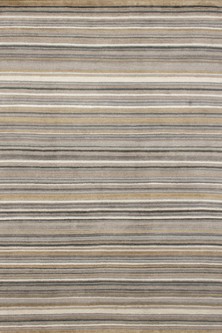 100% Wool Multi Ella Claire Stripes Handknotted in India with a 15mm pile Image 3