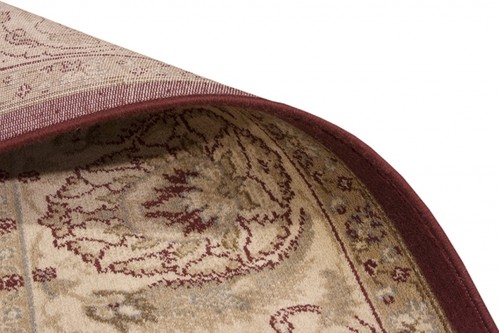 100% Wool Red Kashimar Woven Rug Design Machine Woven in Egypt with a 12mm pile Image 4