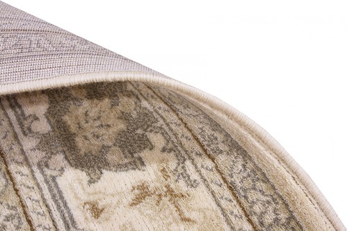 100% Wool Cream Kashimar Woven Rug Design Machine Woven in Egypt with a 12mm pile Image 4