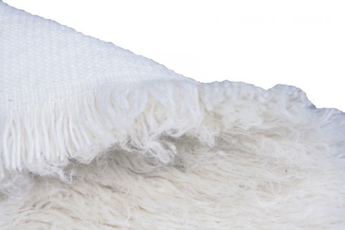 100% Wool Cream Flokati SuperPlus Rug Handknotted in Greece with a 35mm pile Image 6