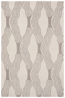 100% WOOL Cream Moroccan Style Tribal Rug Handmade in India with a pile Image 2