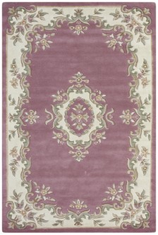 100% Wool Rose Emperor Indian Rug Design HPR014 newspaper offer Handmade in India with a 15mm pile
