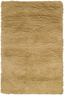 100% Wool Gold Lippa Handmade Woollen Shaggy Rug Handwoven in India with a 40mm pile Image 3