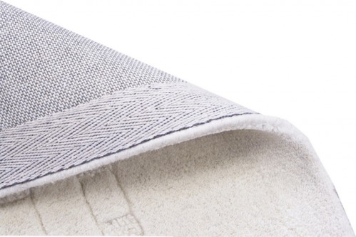 100% Wool Cream Indian Mahal Basket Weave Design Handmade in India with a 18mm pile Image 4