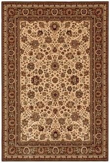100% Wool Cream Kashmir Woven Rug Design Machine Woven T5 Grade in Belgium with a 10mm pile Image 2