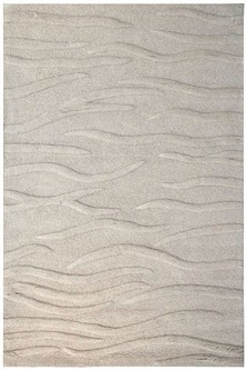 100% Wool Cream Laura Jade Indian Rug Design Handtufted in India with a 30mm pile Image 2