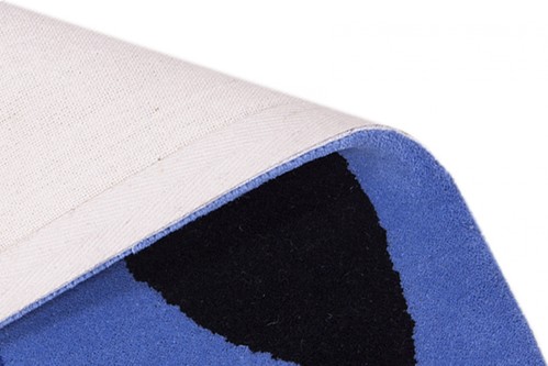 100% Wool Blue Kids Rug Blue Fish LKI025 Handmade in India with a 15mm pile Image 4