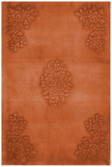 100% Wool Rust Handmade Chinese Rug Design in China with a 18mm pile