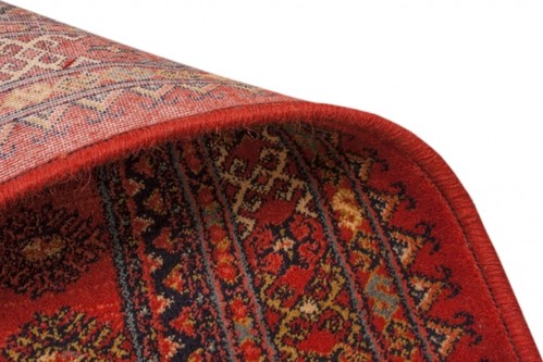 100% Wool Red Mohatta Woven Rug Machine Made in Moldova with a 10mm pile Image 5