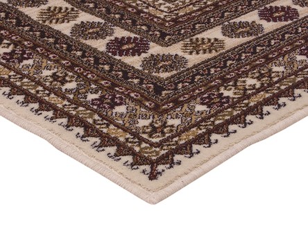 100% Wool Cream Mohatta Woven Rug Machine Made in Moldova with a 10mm pile Image 3
