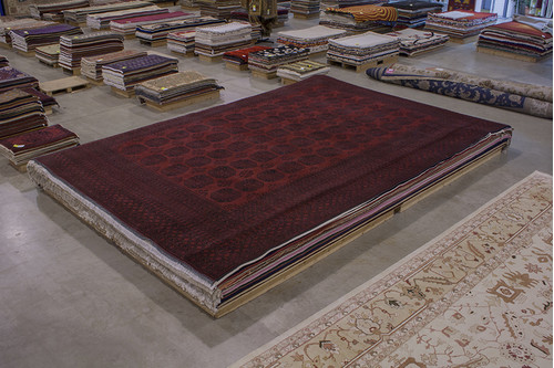 100% Wool Red Fine Afghan Red Rug ARE036000 581x411 Handknotted in Afghanistan with a 5mm pile