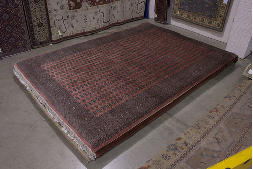 100% Wool Rose Fine Bokhara Rug BOK035048 547x374 Handknotted in Pakistan with a 10mm pile