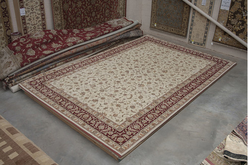 95% Wool / 5% Silk Cream Royal Yelmi Rug Design CWS035265 553x374 Handknotted in China with a 20mm pile