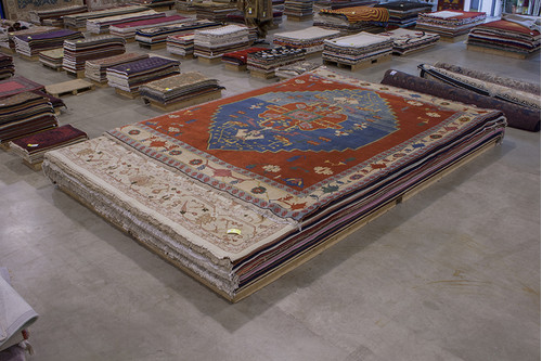 100% Wool Rust Turkish Indigo Rug TIN033000 458x399 Handknotted in Turkey with a 15mm pile