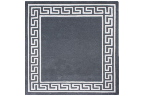 100% Wool Grey Mahal Indian Rug Design Handmade in India with a 18mm pile Image 7