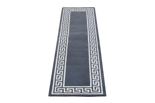 100% Wool Grey Mahal Indian Rug Design Handmade in India with a 18mm pile Image 6