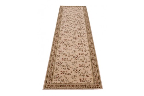 100% Wool Cream Kashimar Woven Rug Design Machine Woven in Egypt with a 12mm pile Image 5