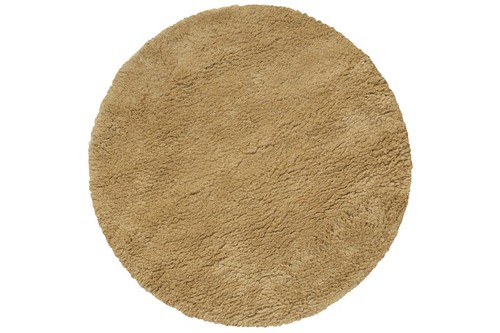 100% Wool Gold Lippa Handmade Woollen Shaggy Rug Handwoven in India with a 40mm pile Image 4