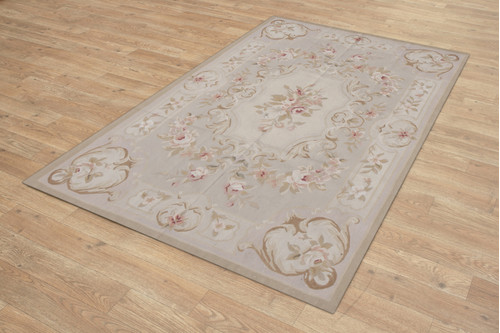 100% Wool Gold Aubusson Rugs and Carpets Handmade in China with a 5mm pile