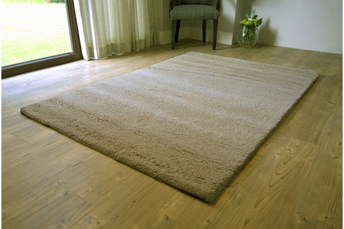 100% Wool Beige Laura Jade Indian Rug Design Handtufted in India with a 30mm pile