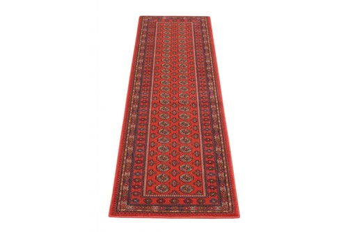 100% Wool Red Mohatta Woven Rug Machine Made in Moldova with a 10mm pile Image 4