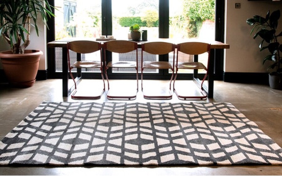 Rugs for a Mid-Century modern living room