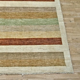 100% Wool Multi Afghan Modern Rug AGM025000 3.04 x 2.44 Handknotted in Afghanistan with a 6mm pile Image 2