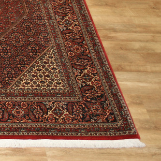 100% Wool Red Persian Bidjar Carpet PBD025M96 259 x 255 Handknotted in Iran with a 16mm pile Image 2