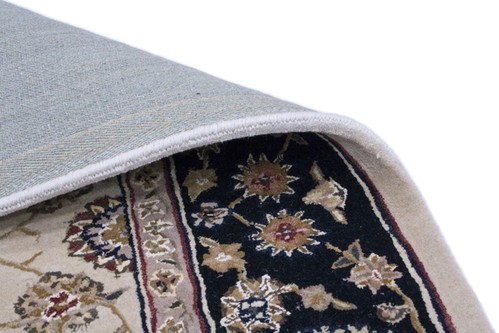 95% Wool / 5% Silk Cream Royal Yelmi Rug Design Handtufted in China with a 12mm pile Image 3