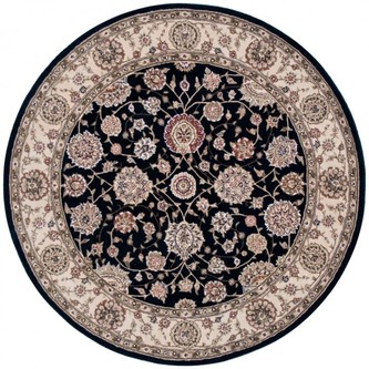 95% Wool / 5% Silk Black Royal Yelmi Rug Design Handtufted in China with a 12mm pile Image 5