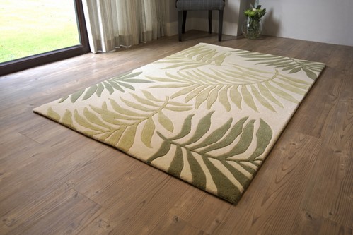 60% Wool / 40% Viscose Multi Ella Claire Indian Rug Design Handmade in India with a 18mm pile