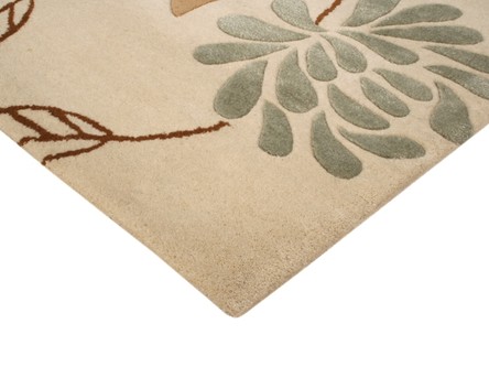 60% Wool / 40% Viscose Multi Ella Claire Indian Rug Design Handmade in India with a 18mm pile Image 3