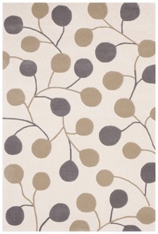 90% Wool / 10% Viscose Multi Ella Claire Indian Rug Design Handmade in India with a 18mm pile Image 2